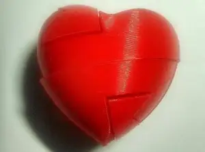 сердечко головоломка с сюрпризом