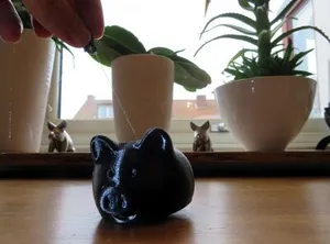 Rubber Band powered Piggi Toy