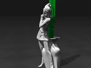 Santa Girl - Pen Holder