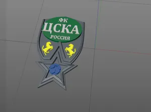 Импровизированный логотип ФК ЦСКА