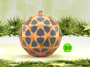 Blender 2.79. Новогодний шар.