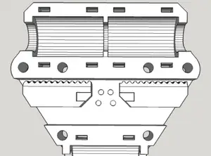 Каретка оси X для Prusa i3 Steel