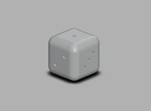 Игральная кость 2x2 см