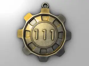 Брелок-медаль "Убежище 111" из Fall...