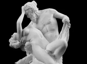 Satyre and Bacchante at The Louvre,...