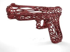 Пистолет GLOCK 17 in stile Voronoi