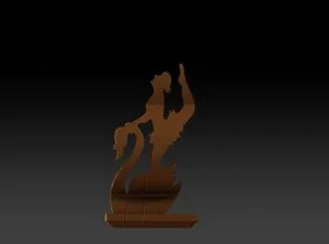 перевёртыш балерина скрипичный ключ