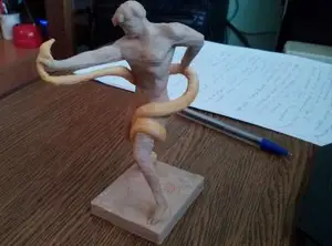 Athlete Wrestling a Python двухцвет...