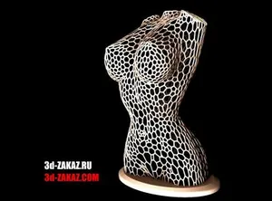 Female body, Remix,  style Voronoi...