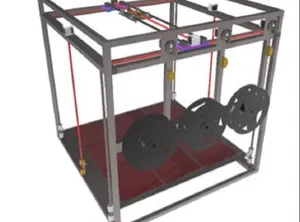 3D принтер 1:1 под экструдер Diamon...