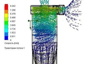 Циклон для отделения стружки