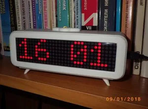 корпус часов бегущая строка CLOCK_E...