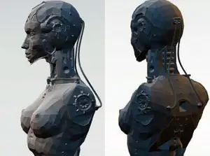 Robot Girl Bust