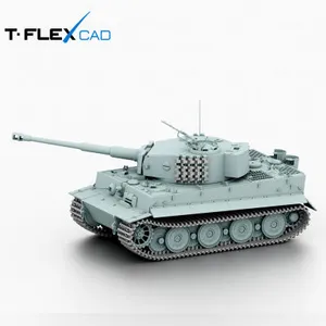 Танк Tiger Ausf. E в масштабе 1:16