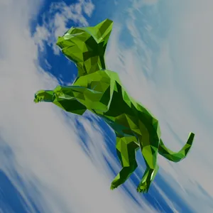 Котенок Lowpoly