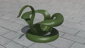 Лебедь из покрышки