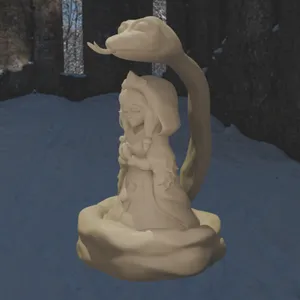 Снегурочка со змеей