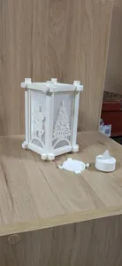 Новогодний фонарь для LED свечи.