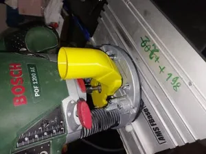 Пылеотвод на фрезер Bosch POF1200AE