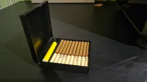 Портсигар с отсеком для зажигалки
