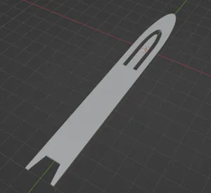 Челнок для вязания сетки 18ммX120mm