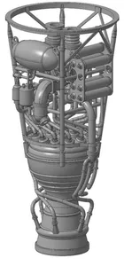Сборная модель ЖРД ракеты Фау-2 (V-...