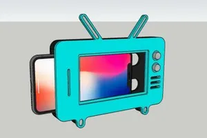 Подставка под телефон в форме телев...