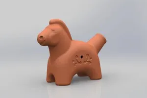 Коняшка свистулька