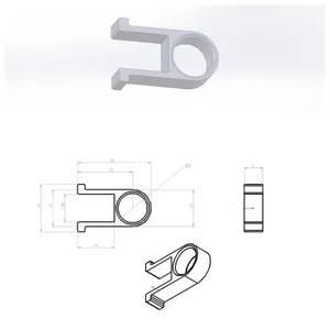QIDI Q2. Держатель трубки PTFE.