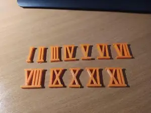 Римские цифры для часов.