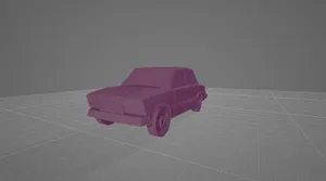 Жигули ВАЗ-2107 lowpoly
