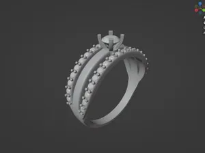 Кольцо с камнями