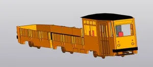 Трамвай ЛВСГ-90. Масштаб 1:72