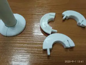 Декоративная окантовка трубы (к сте...