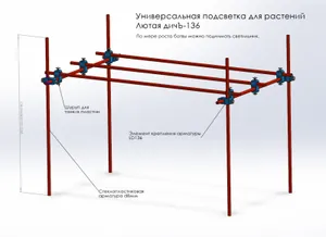 Универсальная подсветка для растени...