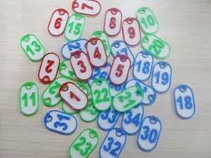 Брелоки для ключей с номерами 1-40