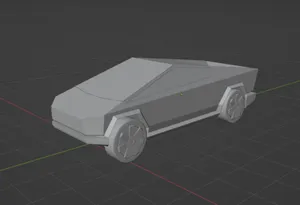 Tesla Cybertruck low poly