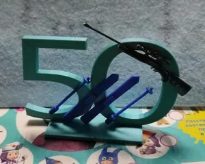 Дополнение цифры 50 биатлон (лыжи +...