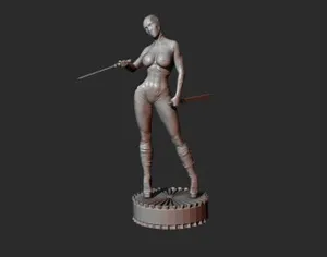 девушка в стиле Deadpool