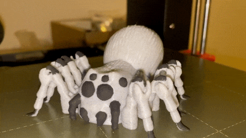 flexi spider / portia / print in place / 3Dprint