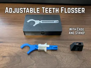 Reusable Teeth Flosser with Adjustable Tension