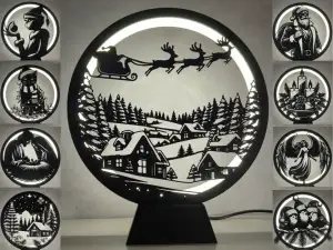 Christmas Panels for Ring Lamp