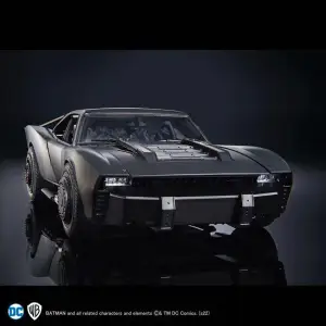 2022 bat mobile cosmetics for rc car with led thruster slot