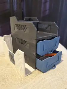Desktop organizer with stackable drawers: Edinizer