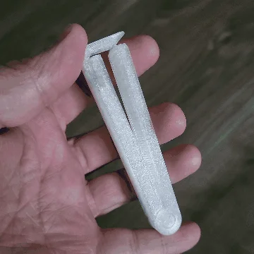 bag clip - with teeth - print in place