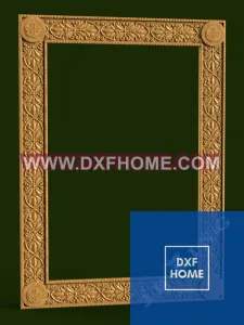 Elegant Square Frames STL — Decorative CNC Carving Files for Woodworking