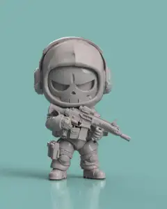 Chibi Soldier Figurine