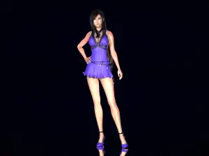 Final Fantasy VII Remake Tifa Lockhart - Purple Dress