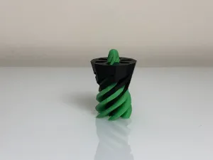 Passthrough Spiral Fidget Toy - Dodecagonal Pyramid