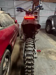 Dirt bike LED brake light mount